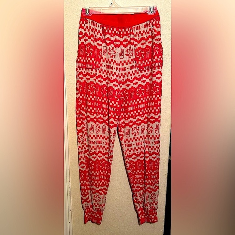 Victoria’s Secret PINK Christmas Pajama Pants Soft Joggers